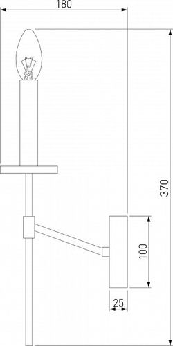 Бра Eurosvet Anders 60142/1 хром