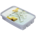 Лоток для столовых приборов «Grey» 26*18*5,5см 3отделения с крышкой