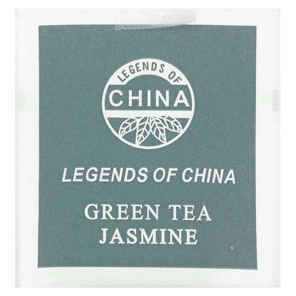 Uncle Lee's Tea, легенды Китая, зеленый чай, жасмин, 100 чайных пакетиков в индивидуальной упаковке, 160 г (5,64 унции)