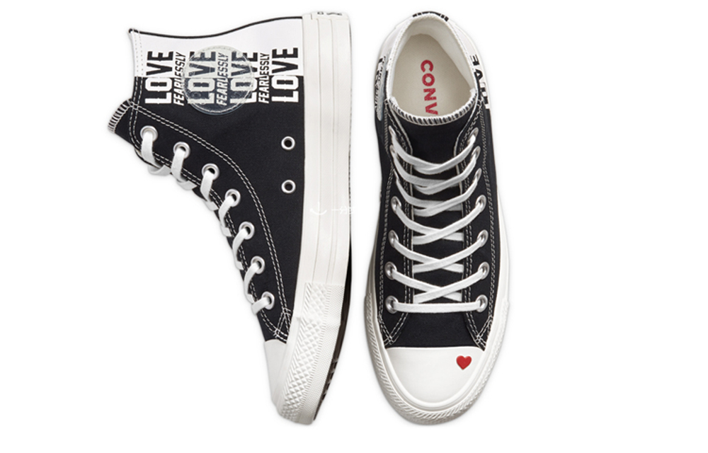 Converse Love Fearlessly Chuck Taylor All Star "Black And White" Women"s