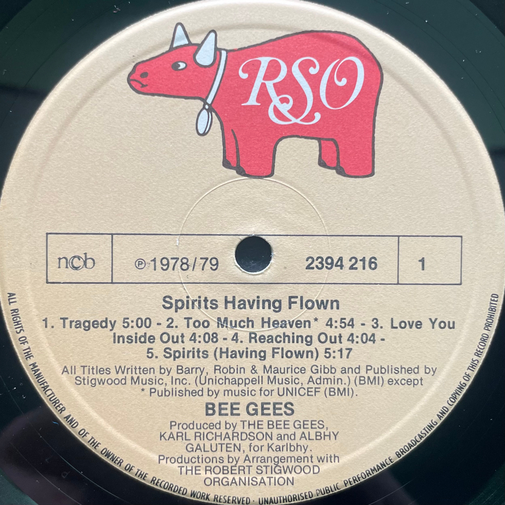 Bee Gees- Spirits Having Flown (Скандинавия 1979г.)