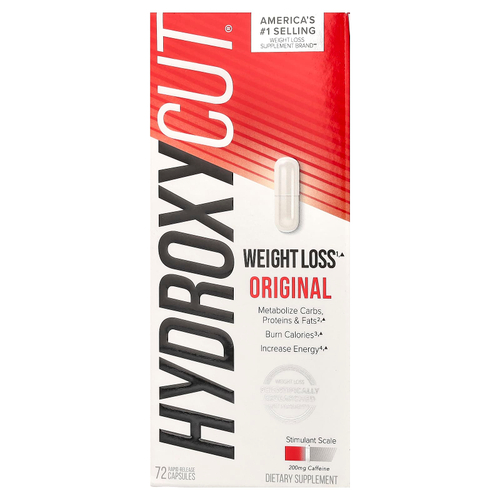 Hydroxycut, Weight Loss Original, добавка для снижения веса, 72 капсулы с быстрым высвобождением