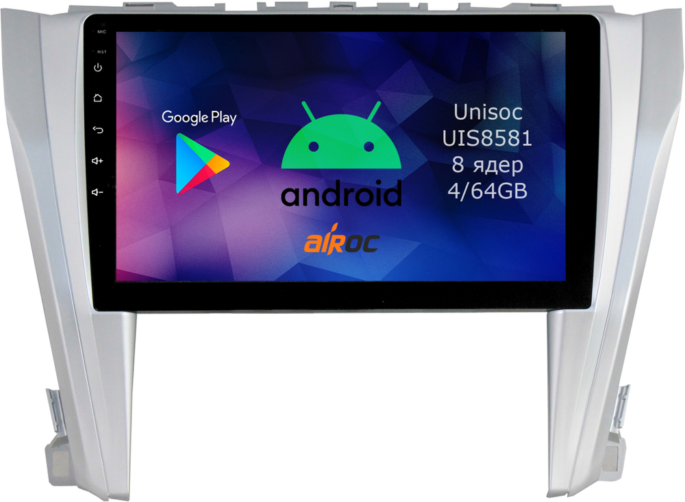 Магнитола для Toyota Camry 2014-2018 - Roximo RM-1117 Android 12, 8-ядер, 4/64Гб, SIM-слот