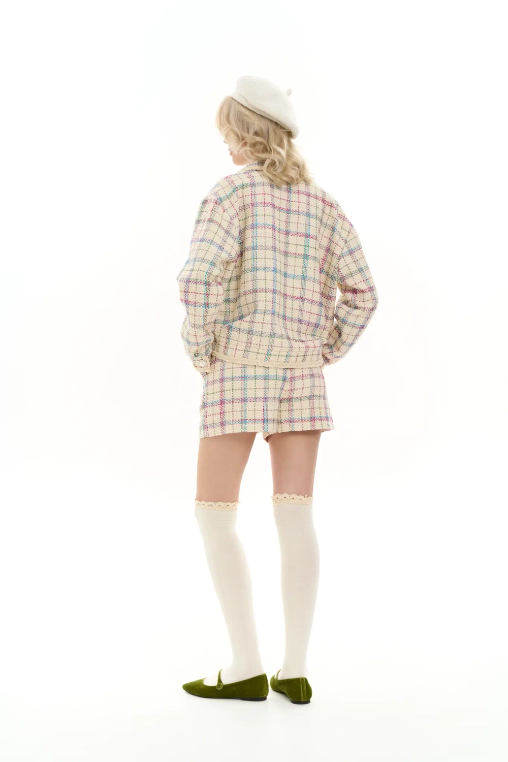 Жакет-бомбер кремовый