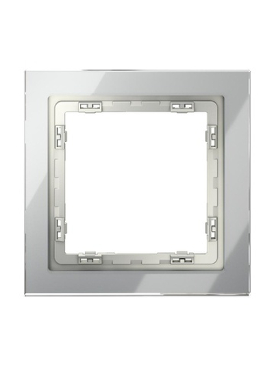 Рамка 1-м S70 стеклян. сталь Voltum VLS110105