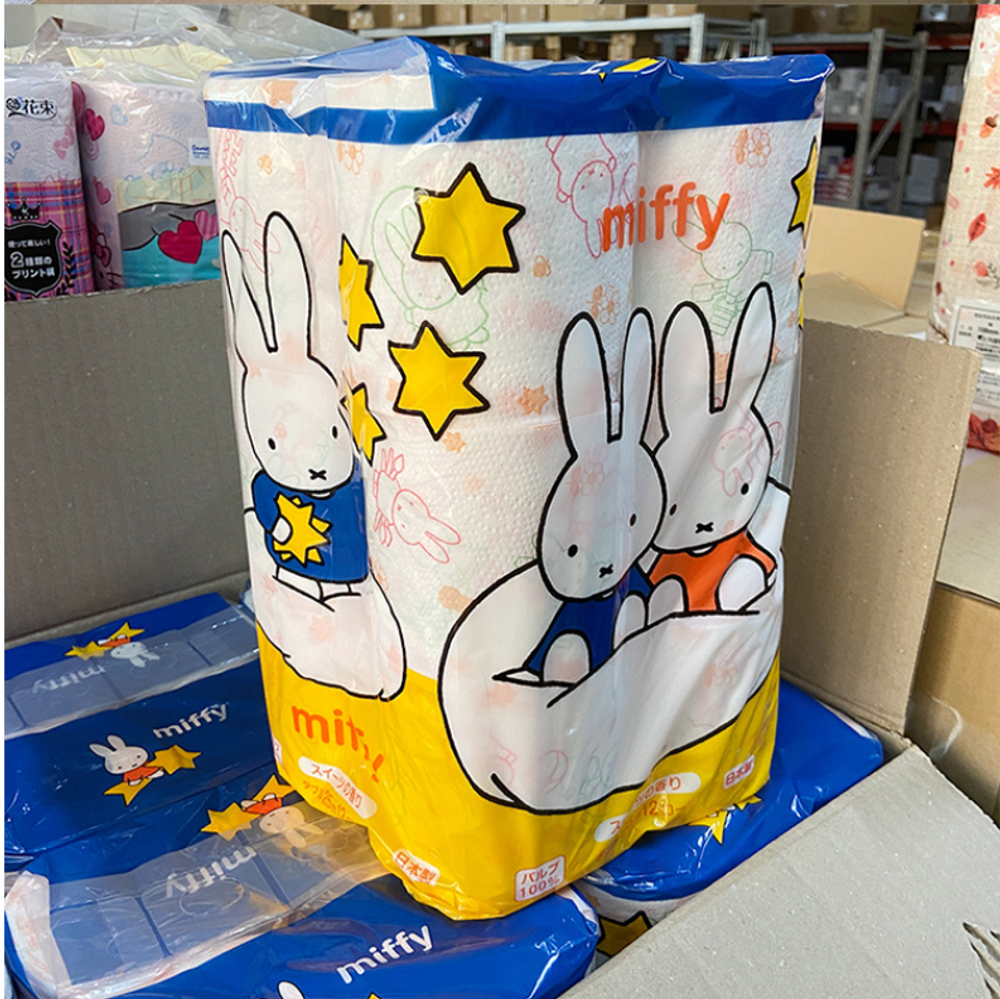 Бумага туалетная Marutomi "Miffy" 2-х слойная 12 рул по 25м
