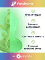 Пластик Polymaker Panchroma Luminous PLA 1,75mm, 1kg Green