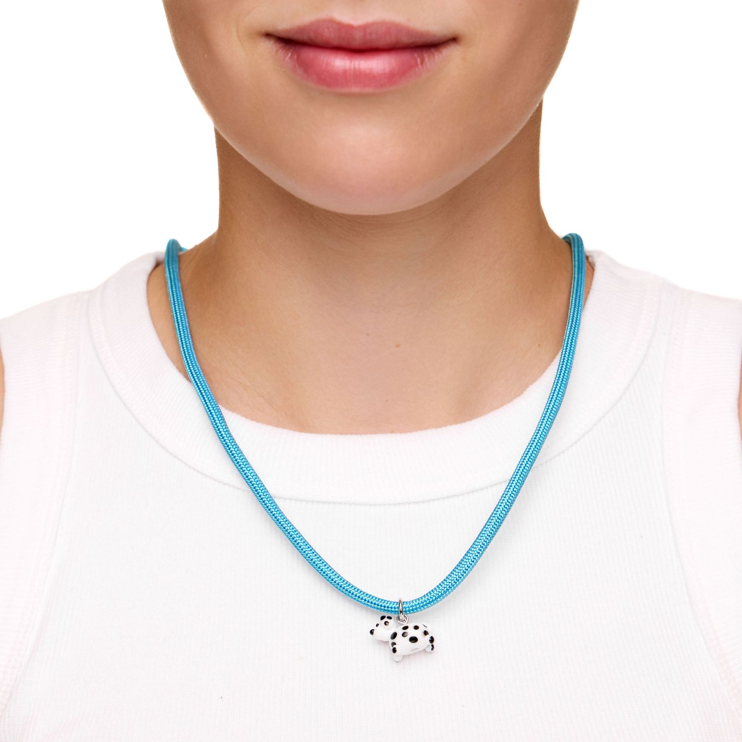 Колье Knitted Cutie Necklace - Dalmatian