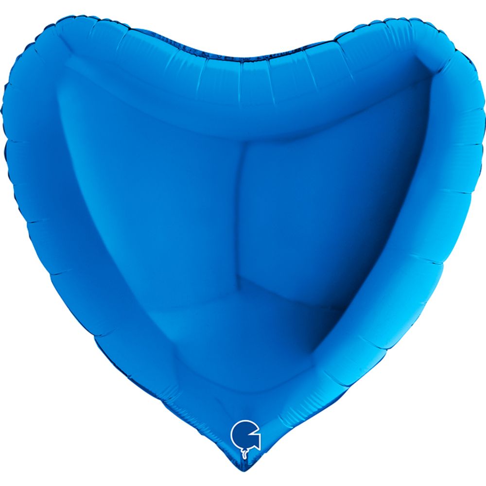 Gr (36&#39;&#39;/91 см) Сердце, Синий, 1 шт.