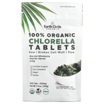 Earth Circle Organics, Таблетки из 100% органической хлореллы, 400 таблеток (62 мг в одной таблетке)