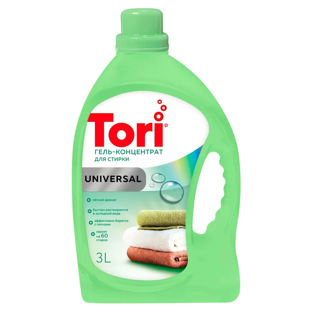 Гель-Кондиционер для стирки TORI Universal 3 л