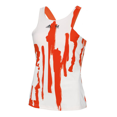 Женская теннисная майка adidas New York Y Tank Top Women - Beige, Orange