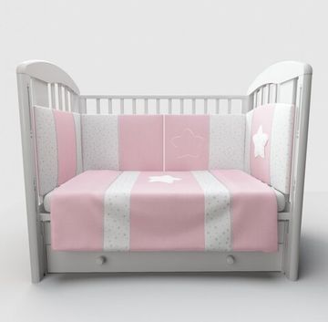 Набор в кровать для новорожденных Lollycottons Maks Star, Розовый