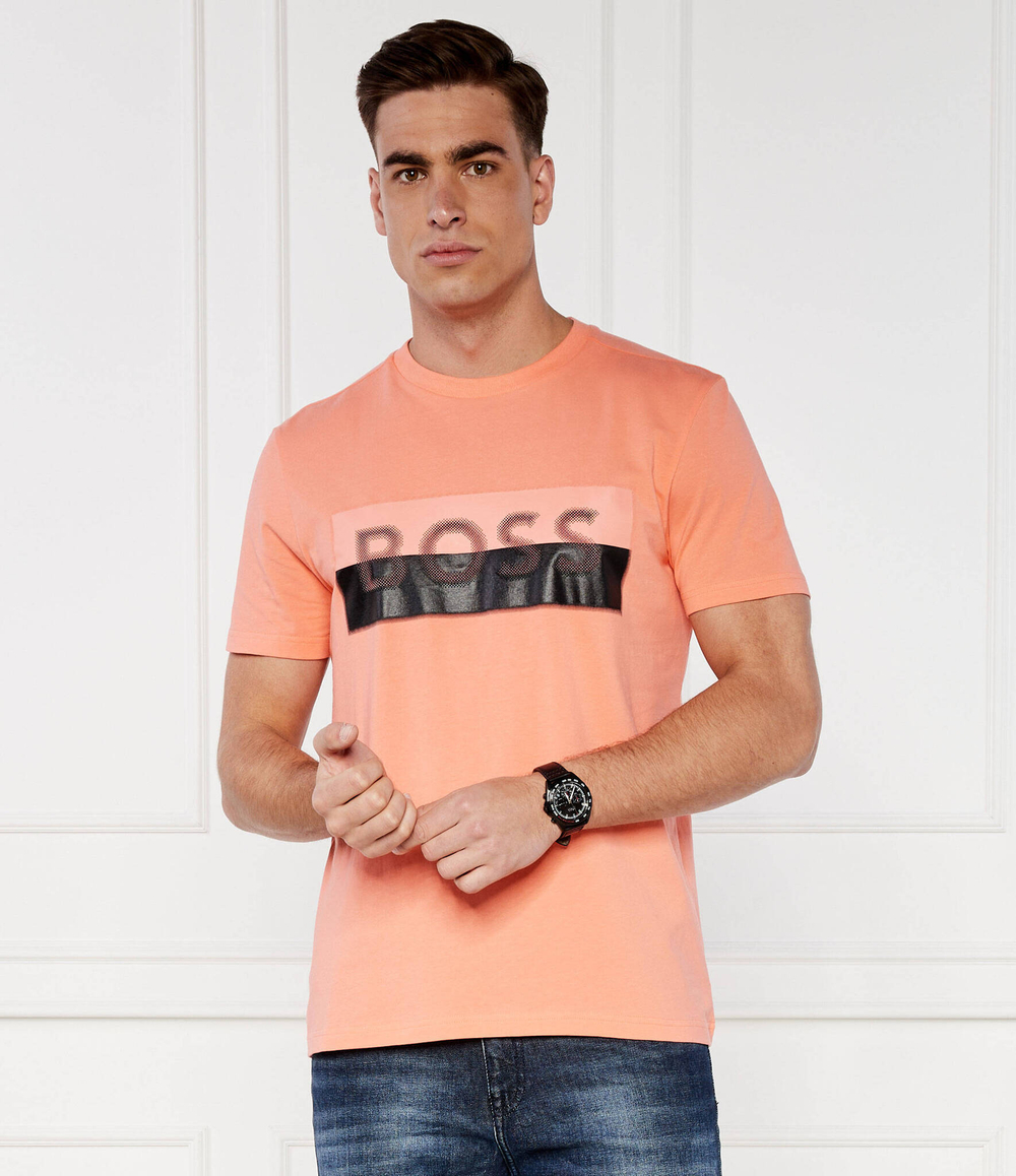 Футболка Tee BOSS GREEN - персиковый(50512998)