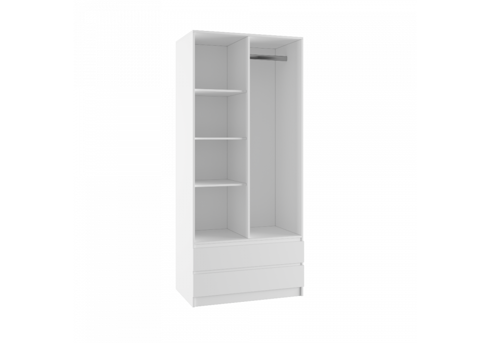 Шкаф Woodville Мадера белый