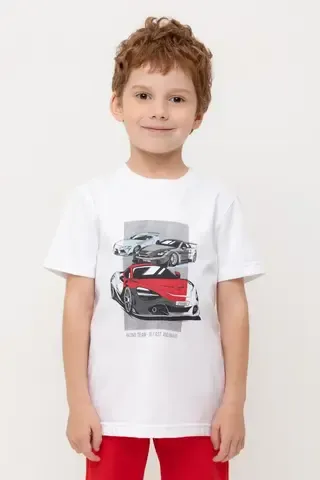 фуфайка  для мальчика  КР 302721-1/белый к550