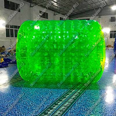 Аттракцион Водный роллер (Гидророллер) «Ярко-зелёный» ПВХ 2*1,8*1,8 м