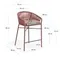 Полубарный стул Yanet терракотовый