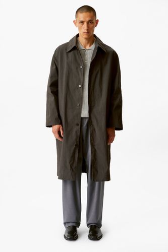 Темно-коричневый хлопковый тренч Heathen