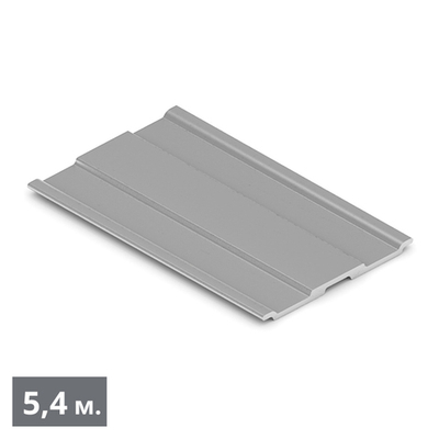 СТАНДАРТ Планка декоративная для доводчика (5,40 м) хром матовый (AL) (AS0591) Aristo