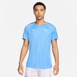Мужское теннисное поло Nike Dri-Fit RAFA MNK Challenger T-Shirt Men - Light Blue