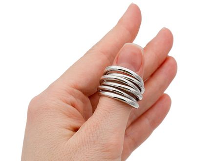 Кольцо "Swirl", 17,5мм