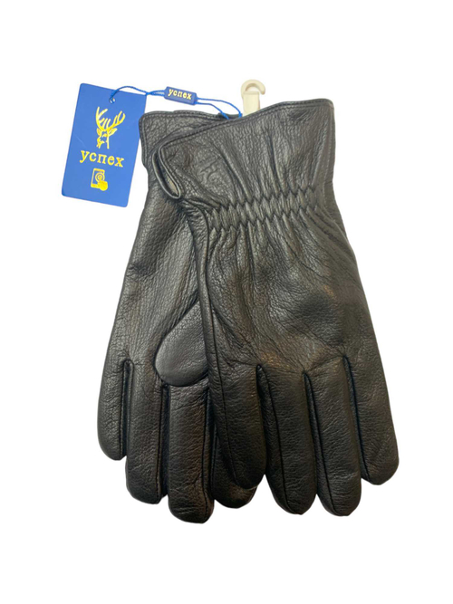 Перчатки. Мужские. Материал верха: Кожа оленя. Подклад: Трикотаж-шерсть. Сенсорные. 10 шт в упаковке.
