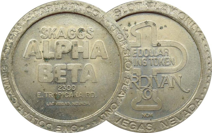 Skaggs Alpha Beta $1 Token