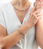 Браслет Coeur de Lion Multicolour Pastel Gold 0146/32-1590 17