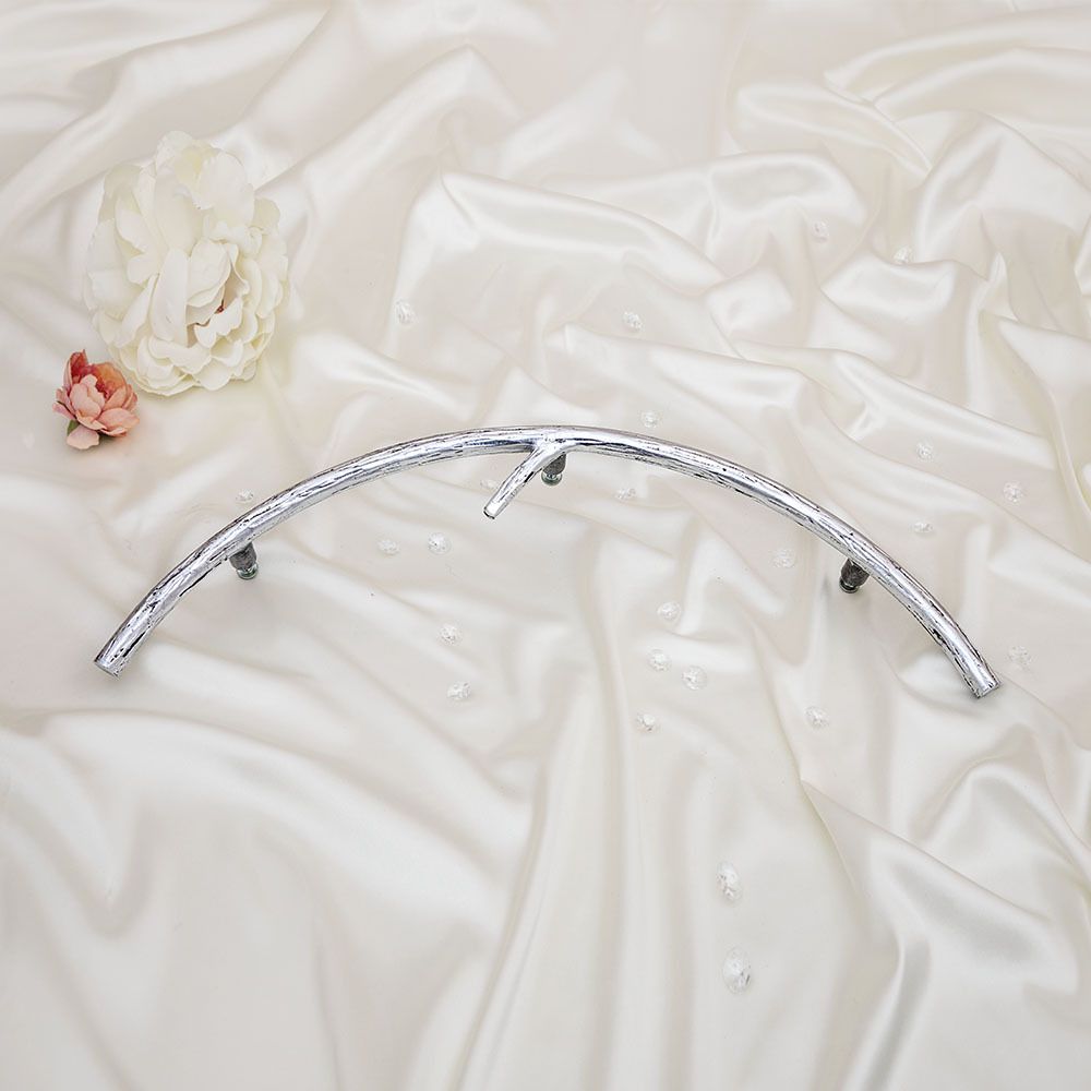 Ручка мебельная Арт Ринг левая Античное серебро