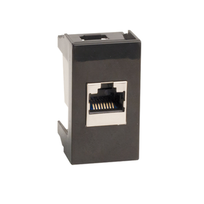 Розетка RJ-45 кат5E,экр,Viva,1 мод.,черн
