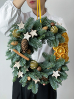 Новогодний венок "Апельсиновый бум"