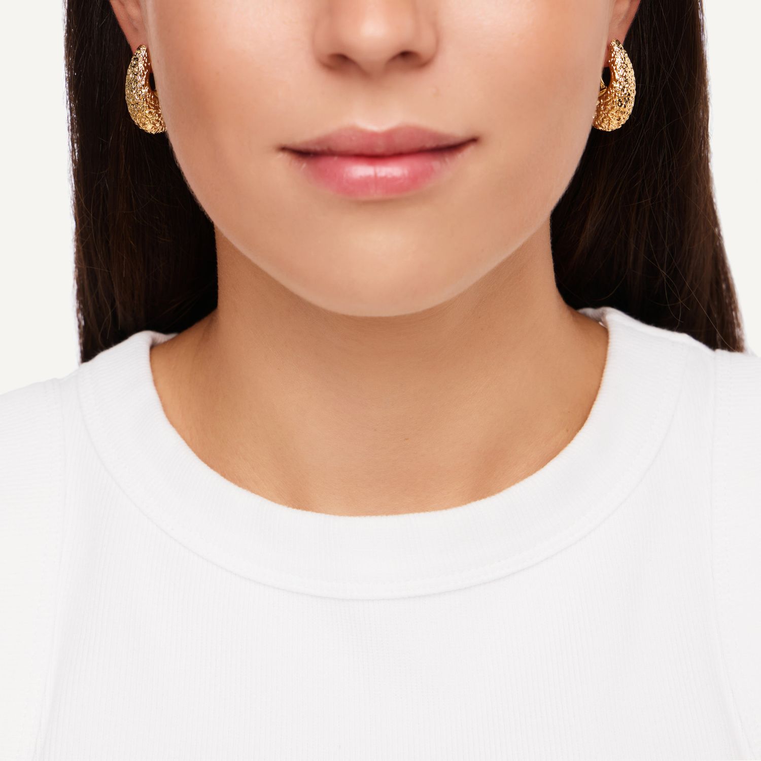 Серьги Rough Edge Earrings - Gold