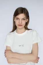 Футболка Logo Камень Женская Белая