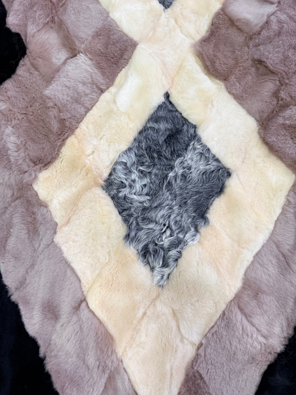 Покрывало меховое ковер из шкуры овчины