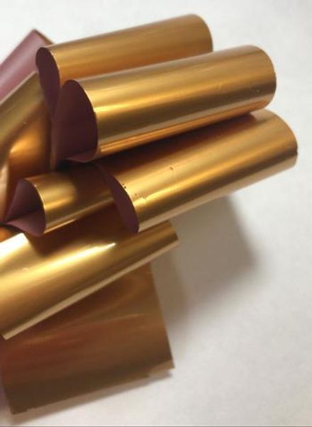 Фольга для литья переводная матовая, темное золото, 100см