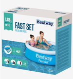 Бассейн надувной Bestway Fast Set, 183×51 см, круглый