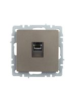 BRITE Розетка компьютерная RJ45 кат.5E РК10-БрШ шампань IEK
