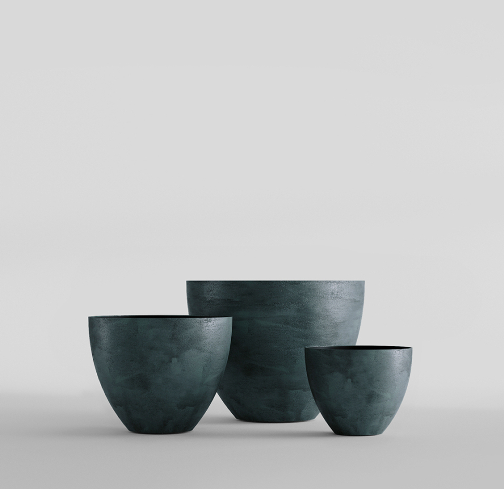 Кашпо, коллекция Concrete (Midnight), форма UPON