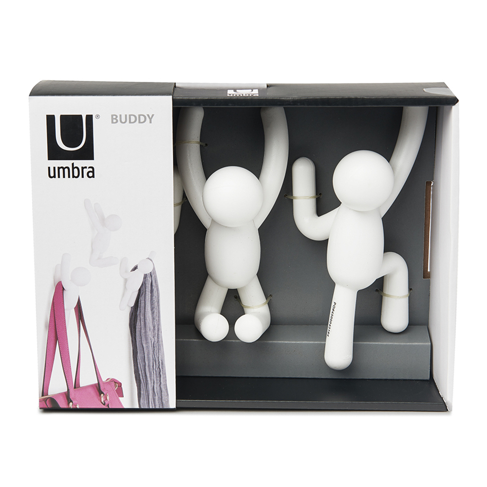 Набор крючков buddy, белый, 3 шт.