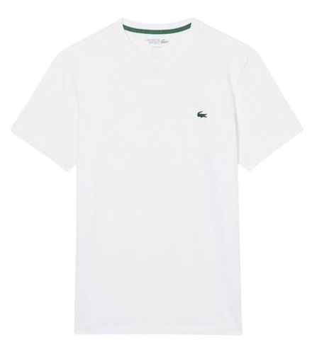 Теннисная футболка Lacoste Ultra Dry Crocodile Graphic - white