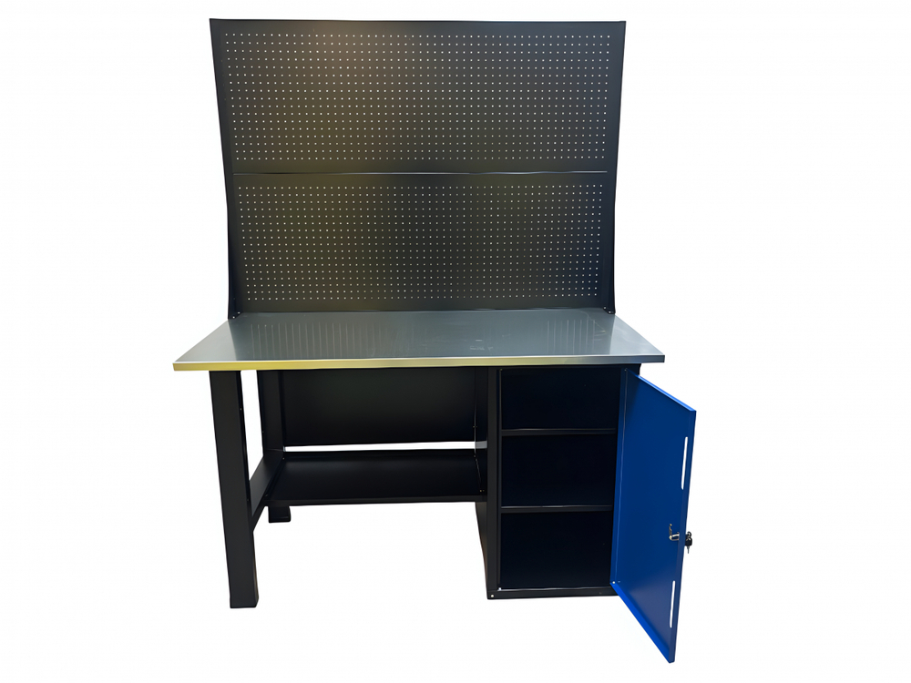 Верстак инструментальный GWT-V1400T2 Great Wolf, тумба с дверью, 2 экрана, 1400x700