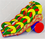 Надувной батут-горка "Кобра"