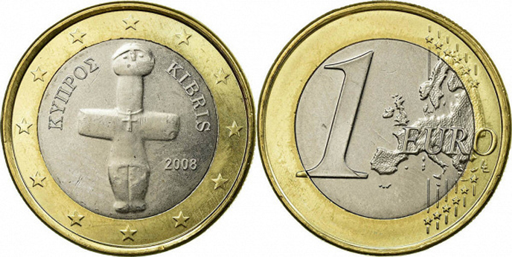 Кипр 1 евро, 2008-2024 Помосский идол XF