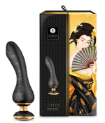 Черный вибростимулятор SANYA - 18,5 см. (Цвет: черный)