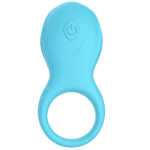 Голубое эрекционное виброкольцо Blue Lagoon (Цвет: голубой)