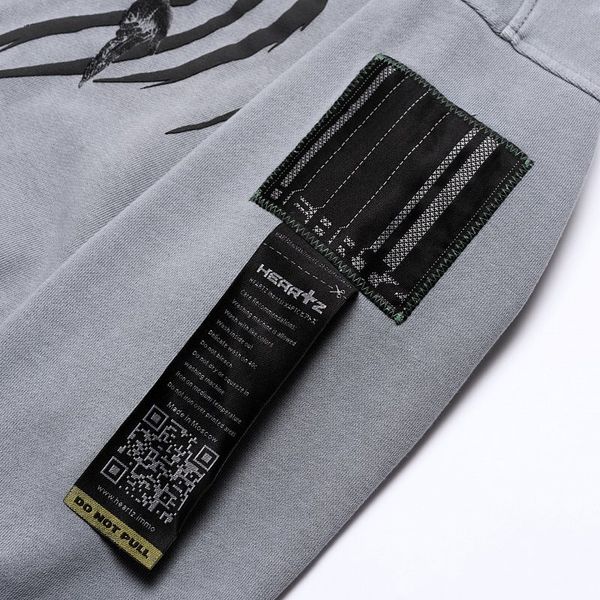 Худи «Grime» Garment-Dyed Distressed Hoodie - фото 6