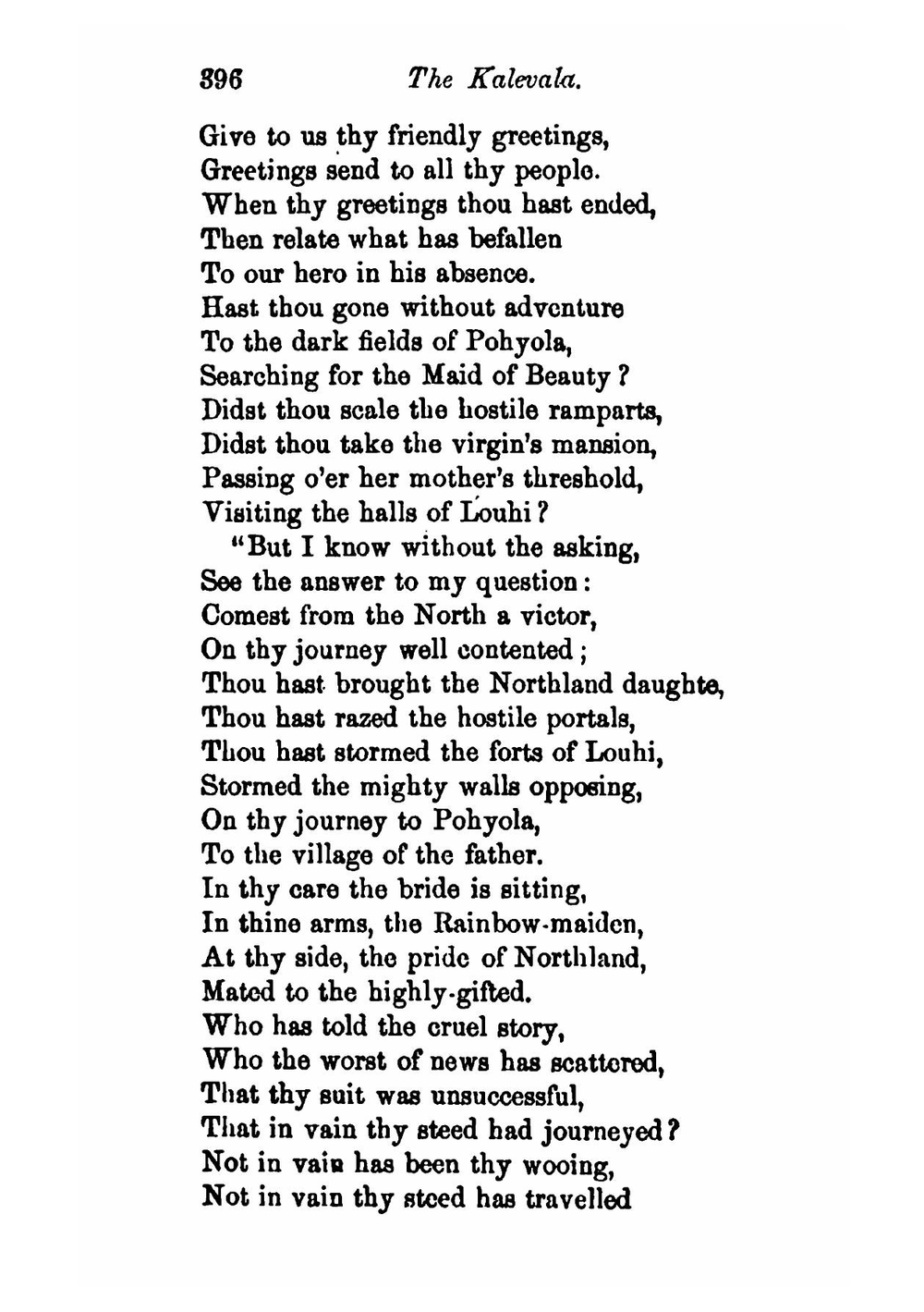 The Kalevala, the epic poem of Finland. Volume 2 | Crawford Kalevala