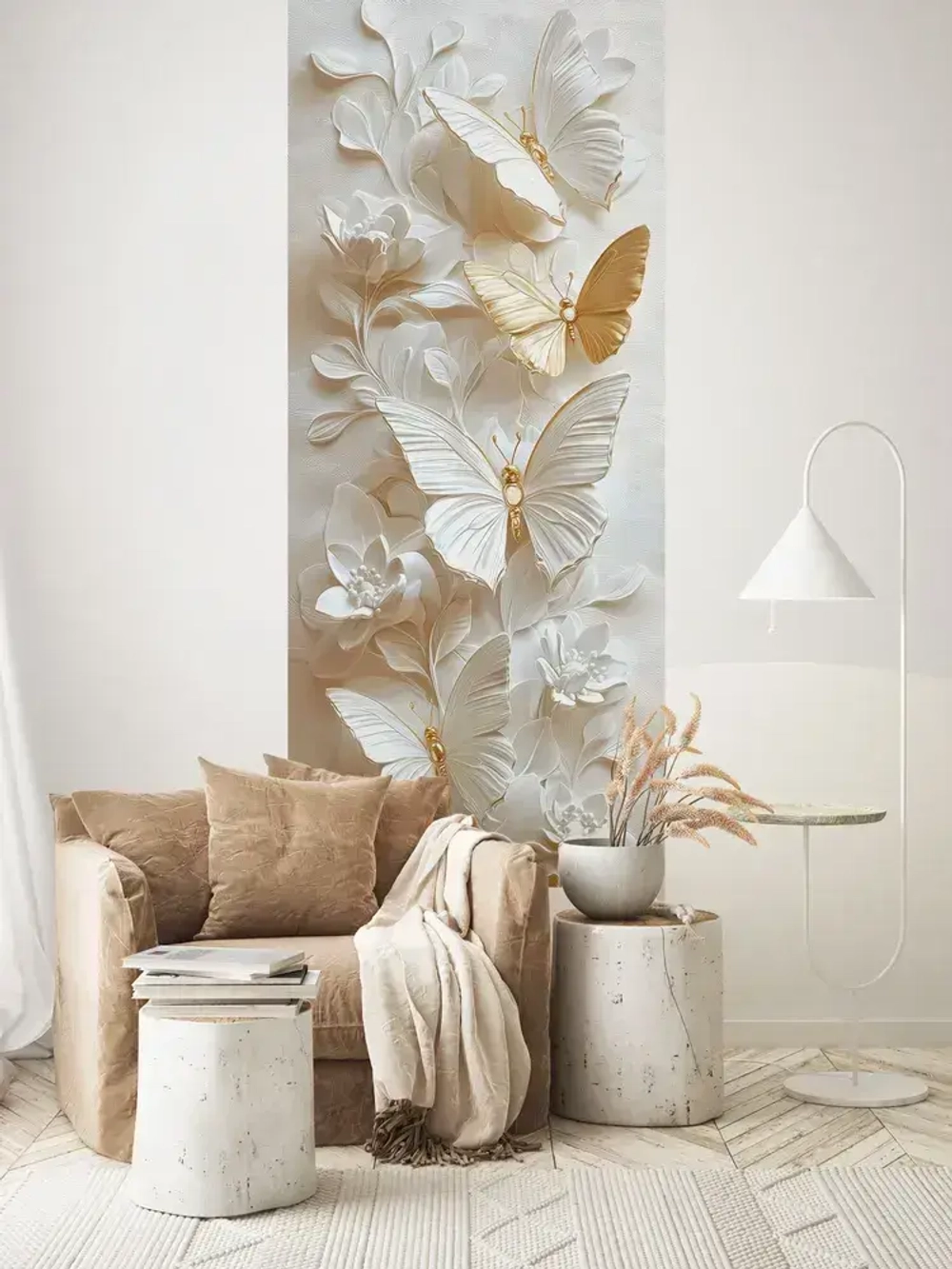 Фотообои флизелиновые PosterMarket "Бабочки" 100х270 см