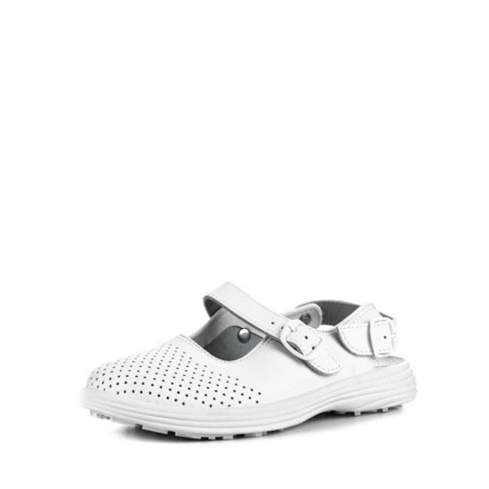 Сабо жен. нат.кожа (белый)